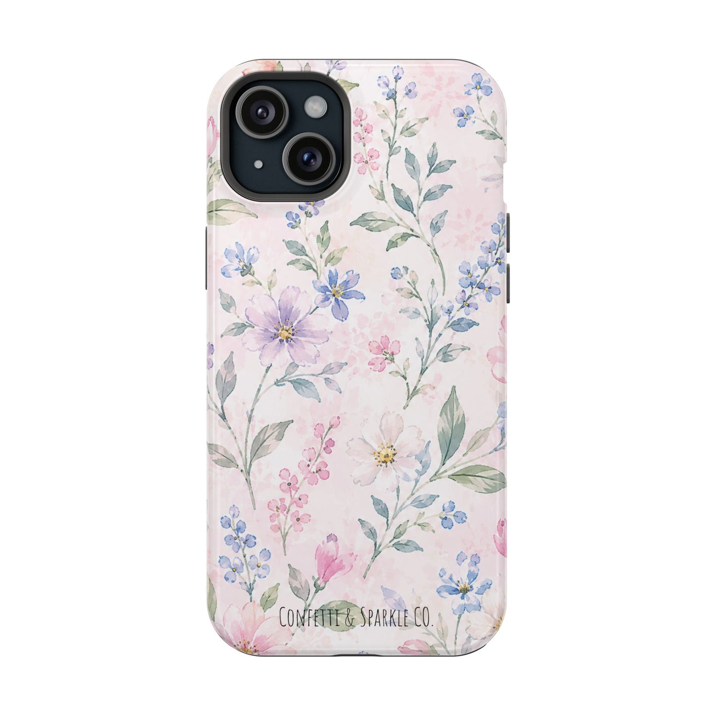 Floral Watercolor Magnetic Impact Phone Case
