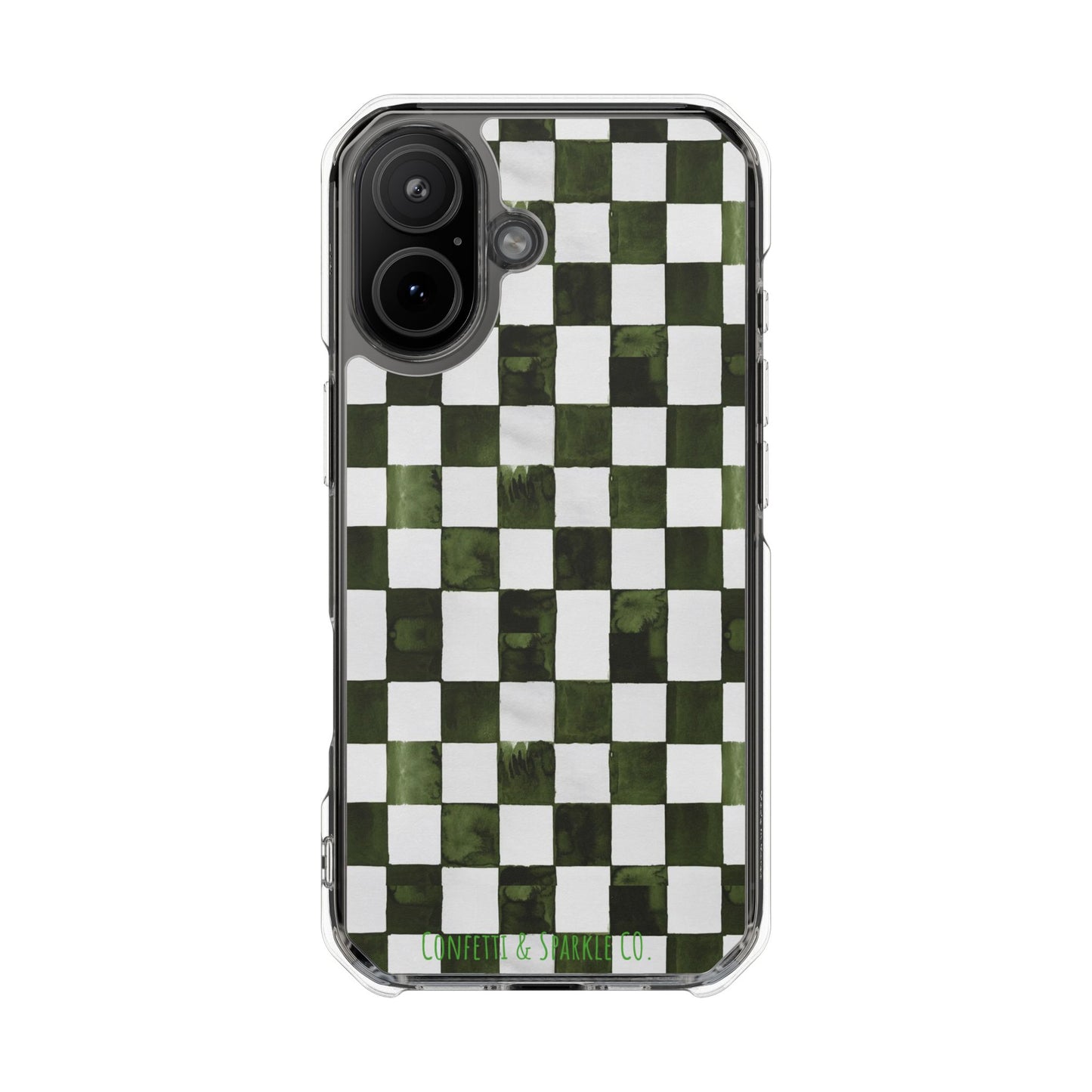 Designer Monogram Clear Magnetic Phone Case