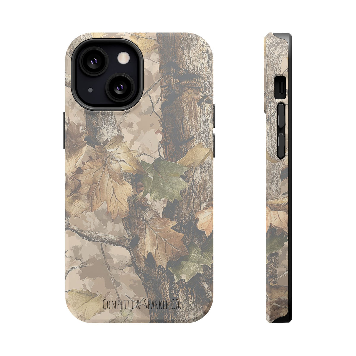 Camouflage Magnetic Impact-Resistant Phone Case — Forest Camo Protective Cover