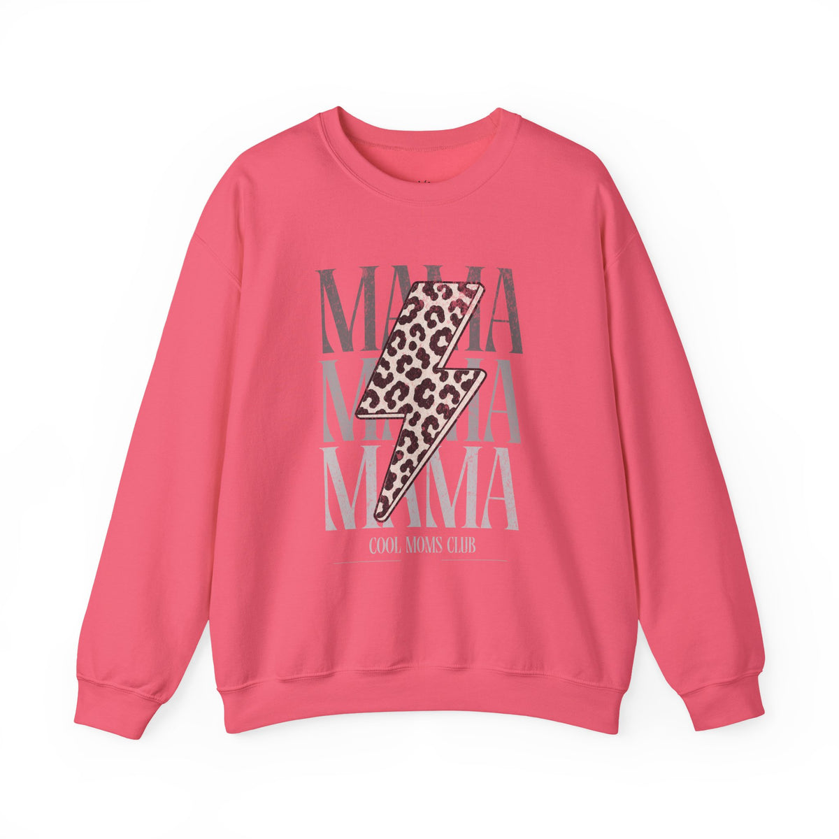 Mama Lightning Bolt Leopard Sweatshirt