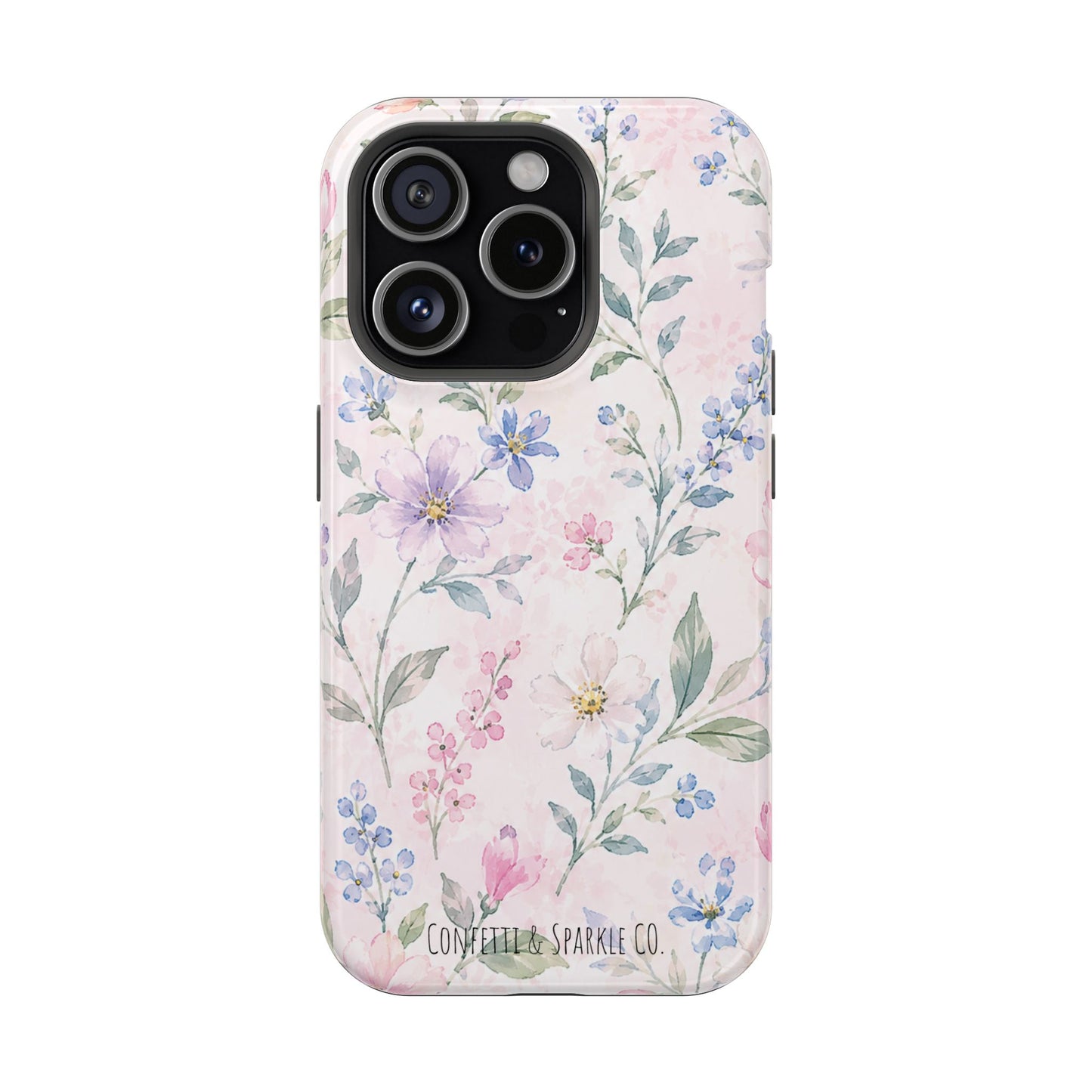 Floral Watercolor Magnetic Impact Phone Case