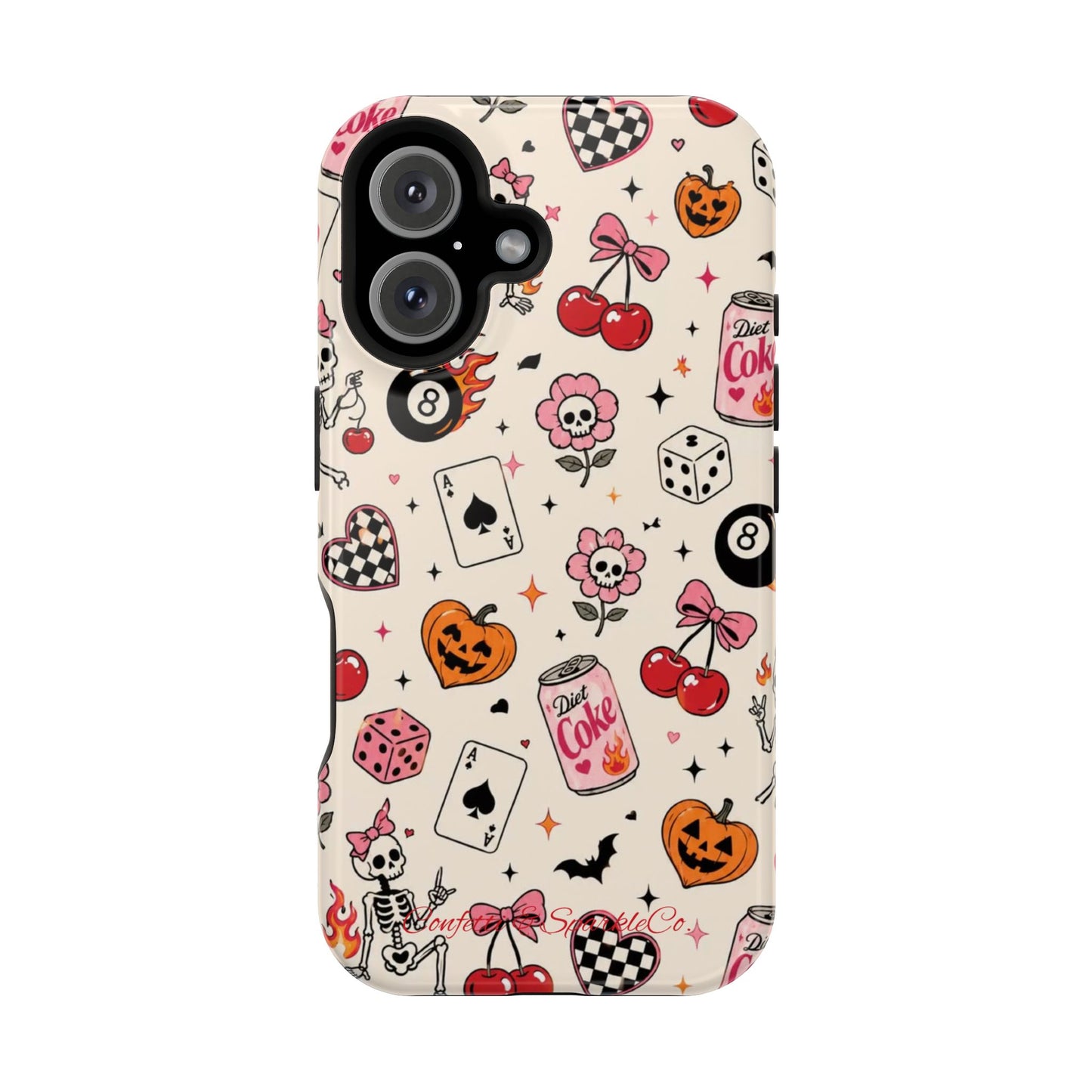 Phone Case — Cute Spooky Doodle Magnetic Impact-Resistant Cover
