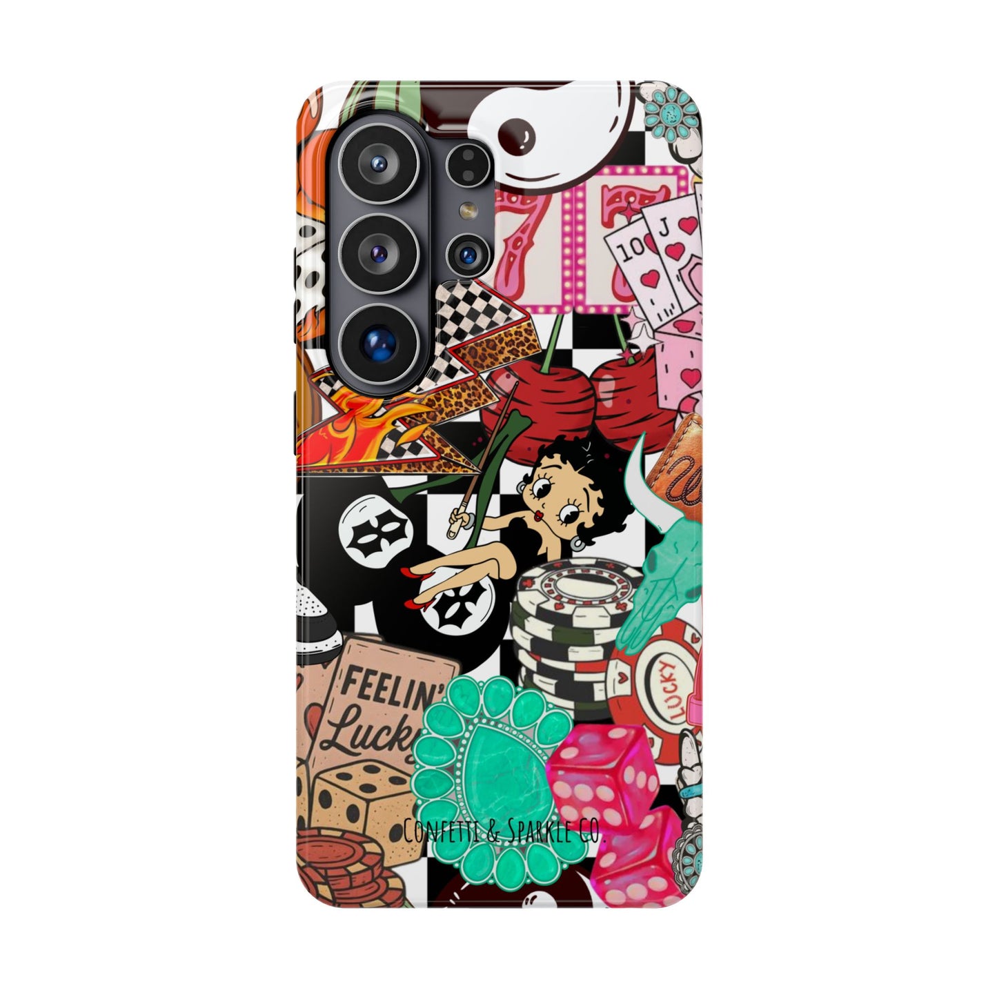 Betty Boop Casino Collage Magnetic Impact Phone Case