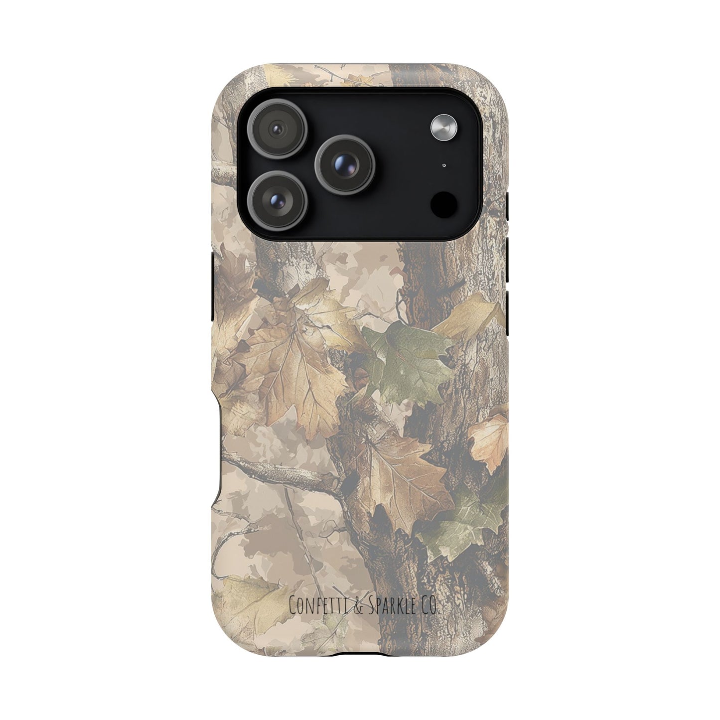 Camouflage Magnetic Impact-Resistant Phone Case — Forest Camo Protective Cover