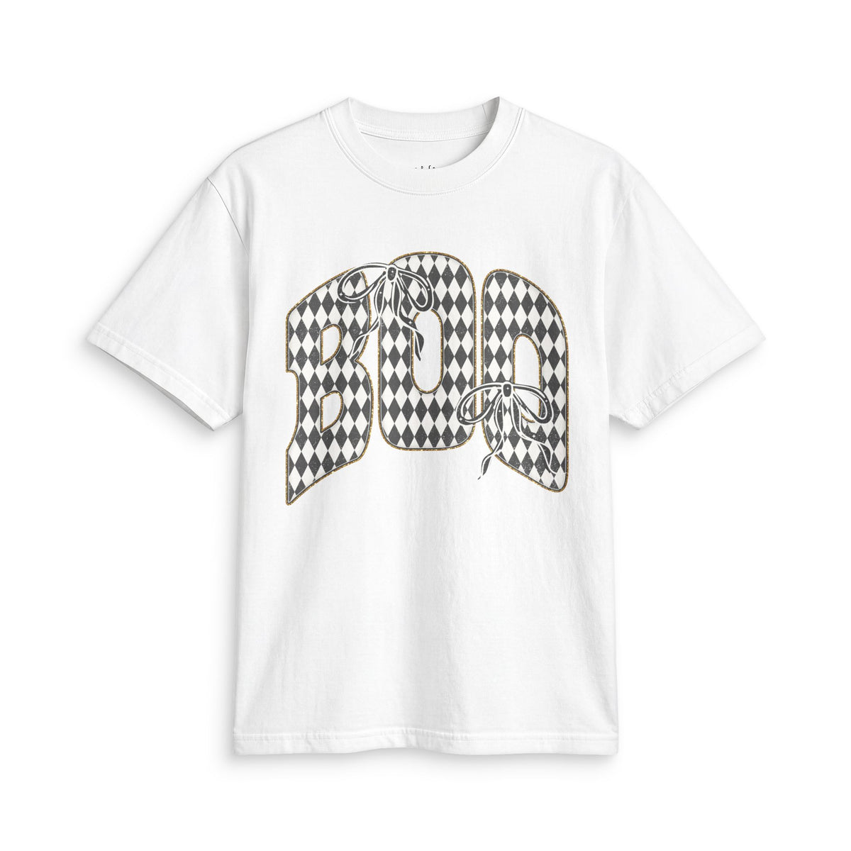 Checkered Boo Graphic T-Shirt