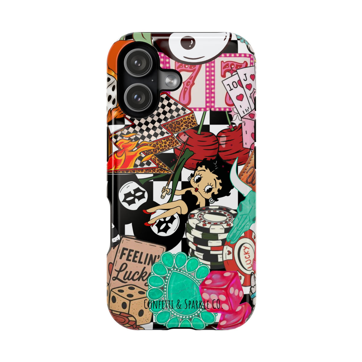 Betty Boop Casino Collage Magnetic Impact Phone Case