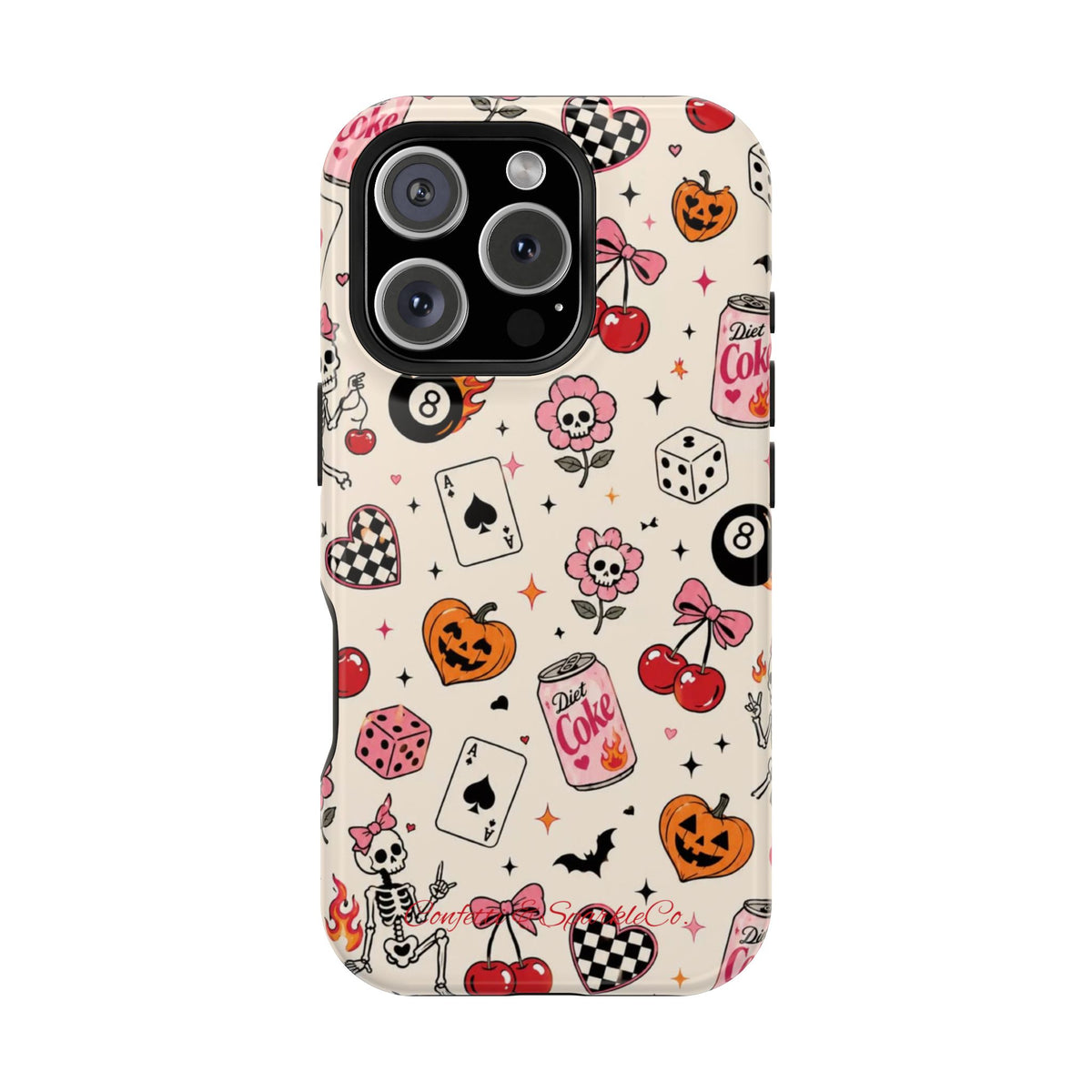 Phone Case — Cute Spooky Doodle Magnetic Impact-Resistant Cover
