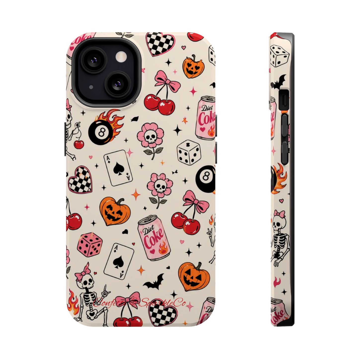 Phone Case — Cute Spooky Doodle Magnetic Impact-Resistant Cover