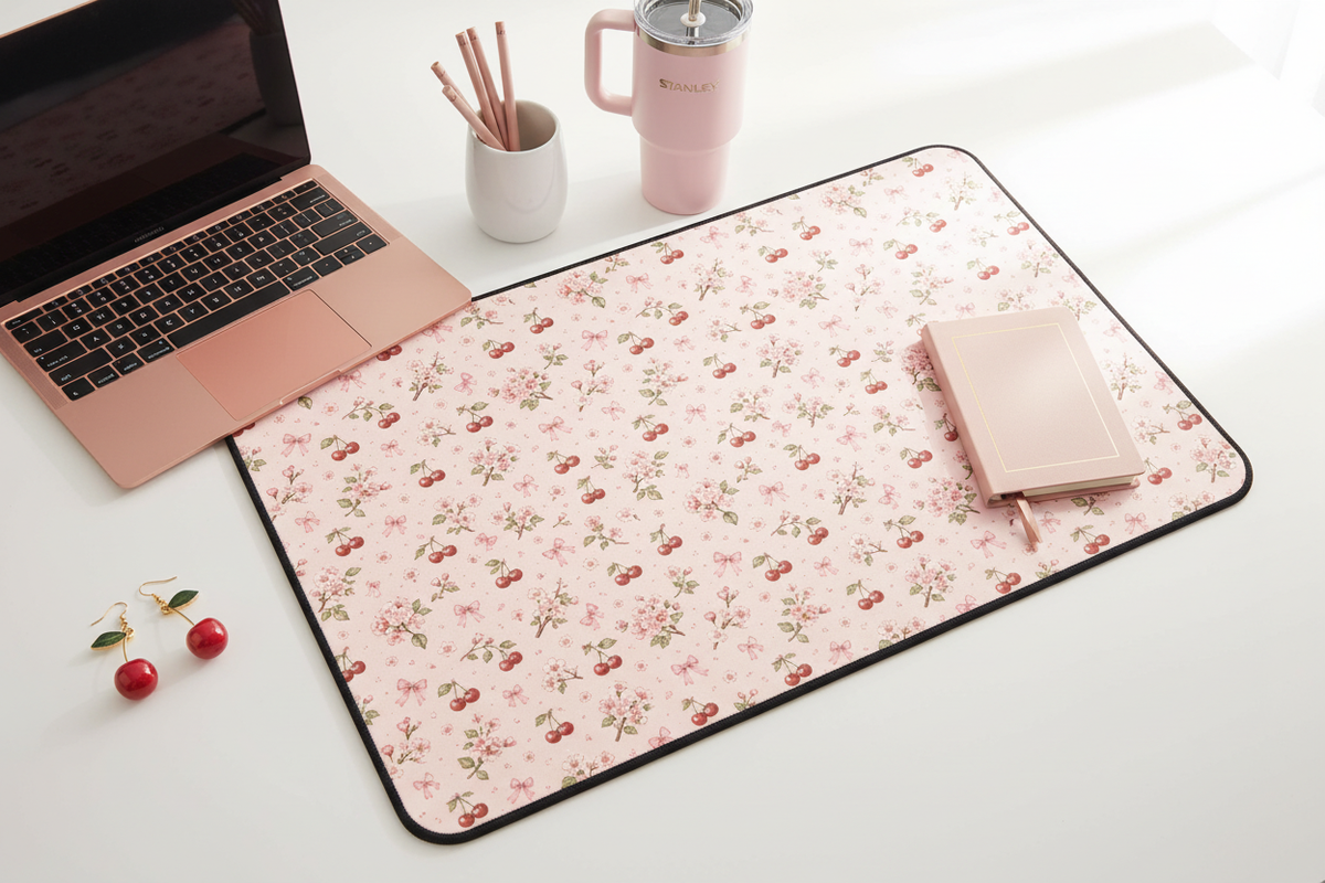 Cherry Blossom Desk Mat Wide