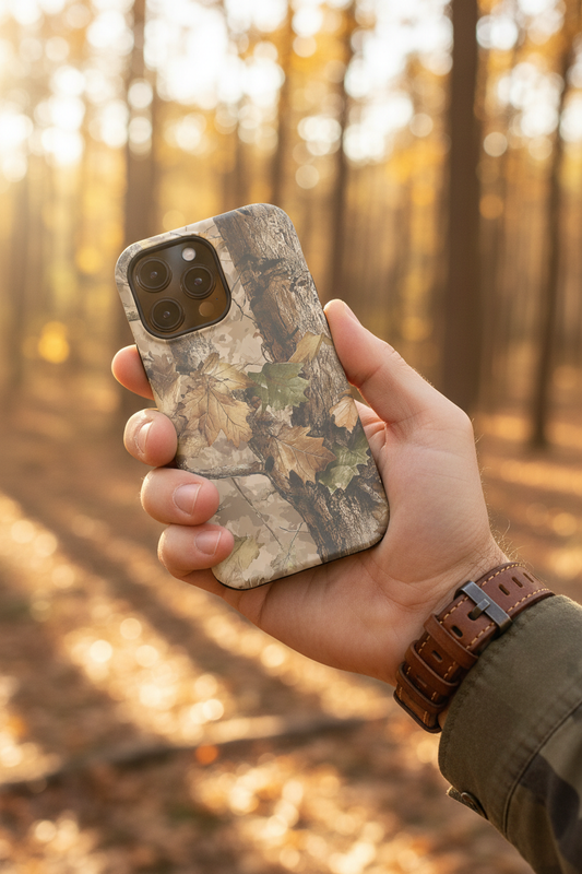 Forest Camo Phone Case Lifestyle