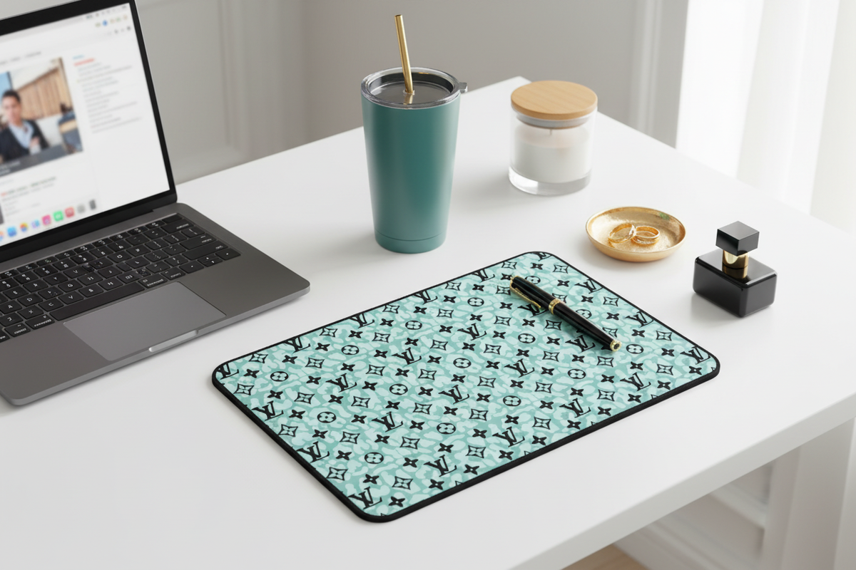Luxe Monogram Mousepad Wide